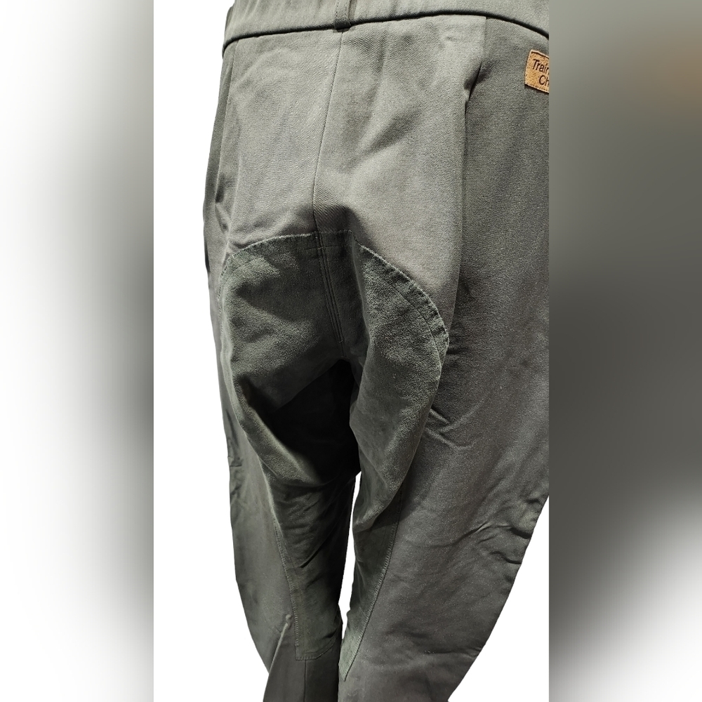 Trainer's Choice "Rachel" womens Equestrian Full Leather Seat Breeches Sz 32R - Picture 7 of 10